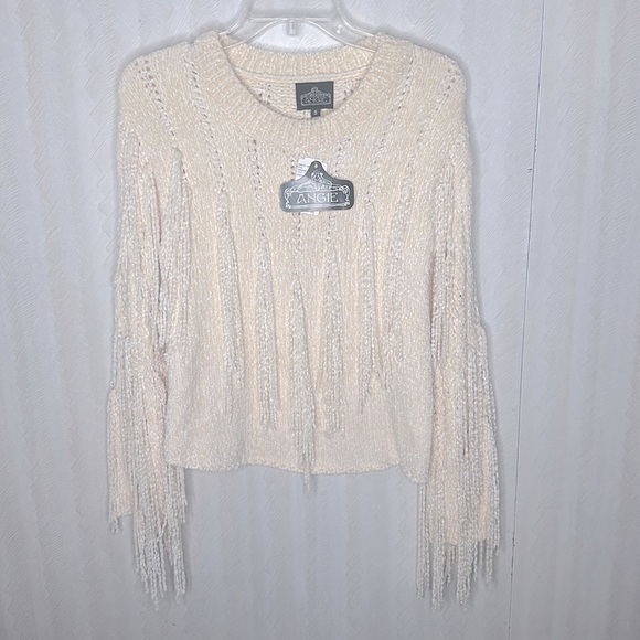 🆕 ANGIE Cream Tassel Super Soft Fringe
Boho Sweater SMALL - Picture 3 of 10